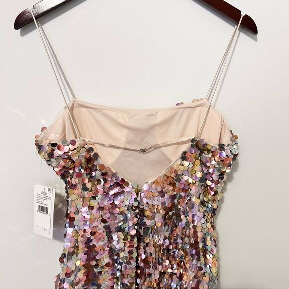 BHLDN x Aidan Mattox Starla Sequin Midi Dress Size 6 - Picture 11 of 12
